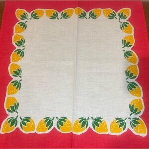 SOLD! Vintage Citrus Themed Napkins (8) - 1950s-1960s